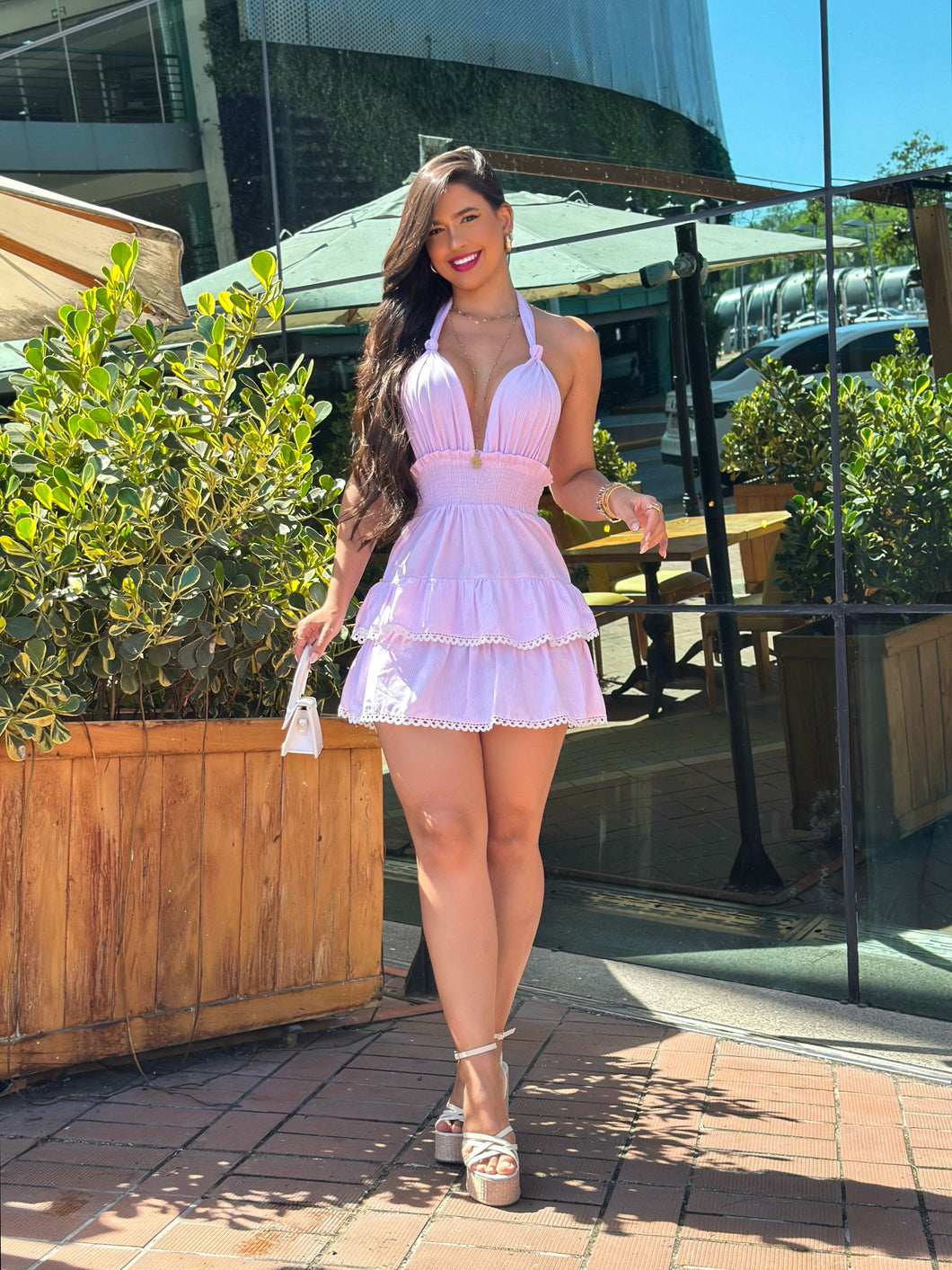Vestido Aurora Rosa